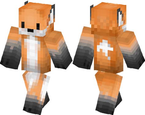 Femboy Red and White fox - CosmicK. . Minecraft skins fox